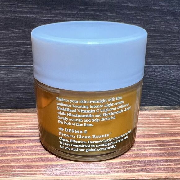 Derma-E Vitamin C Intense Night Cream, Full Size at 2 oz. New with Box! - Picture 5 of 16